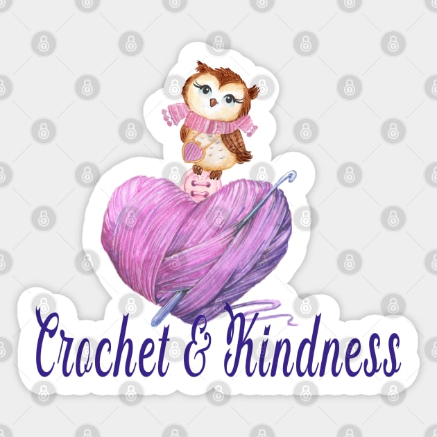 crochet & Kindness Sticker by sharanarnoldart